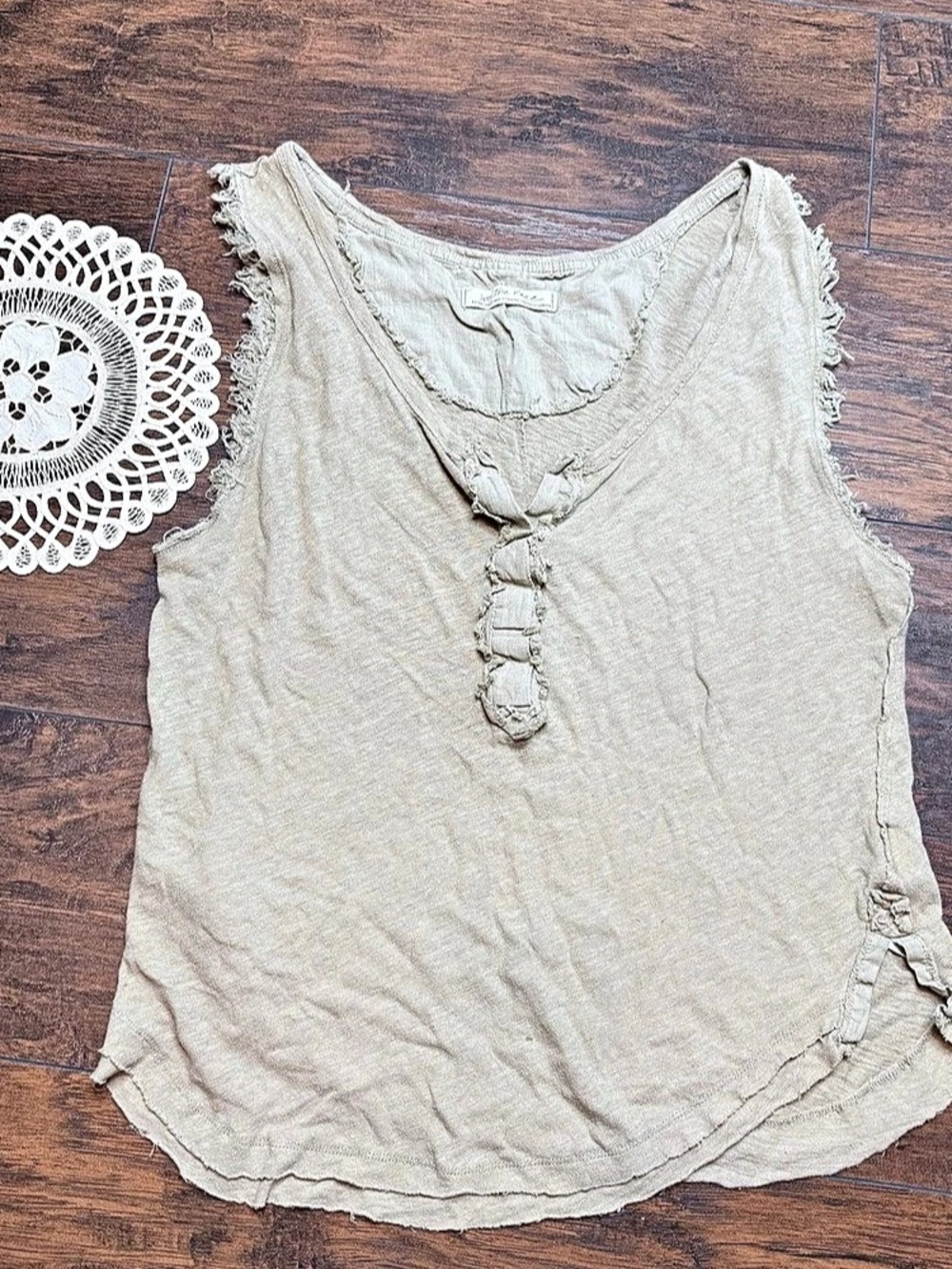 Free People We The Free Jamie Henley Tank Beige